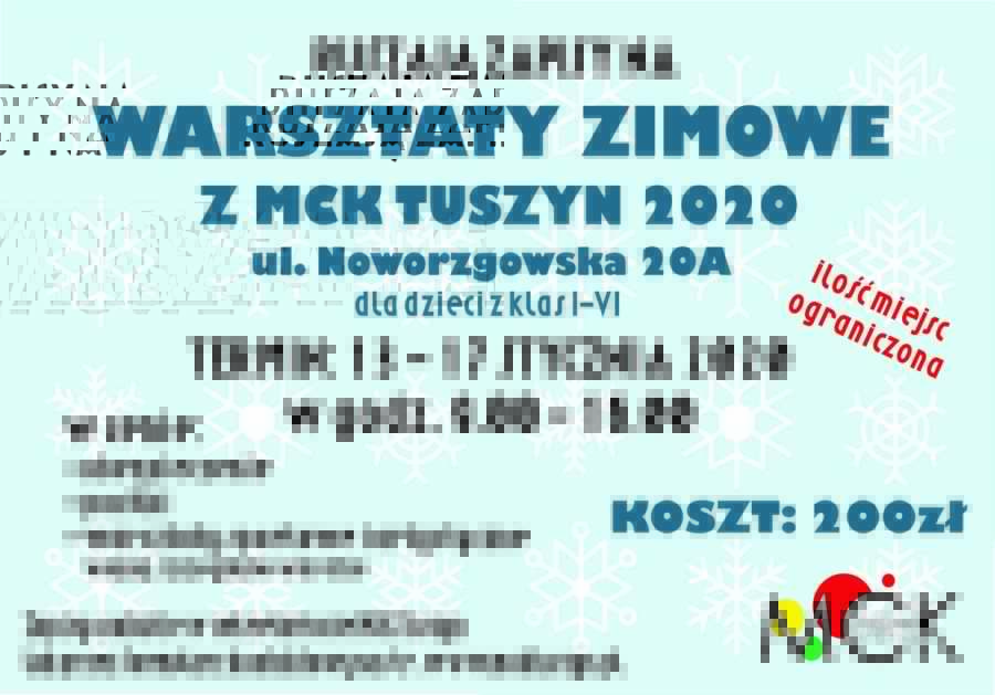 Warsztaty Zimowe Z MCK 2019