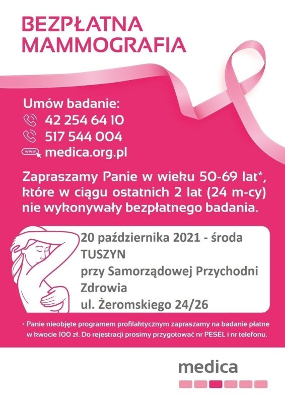 Bezplatna Mammografia
